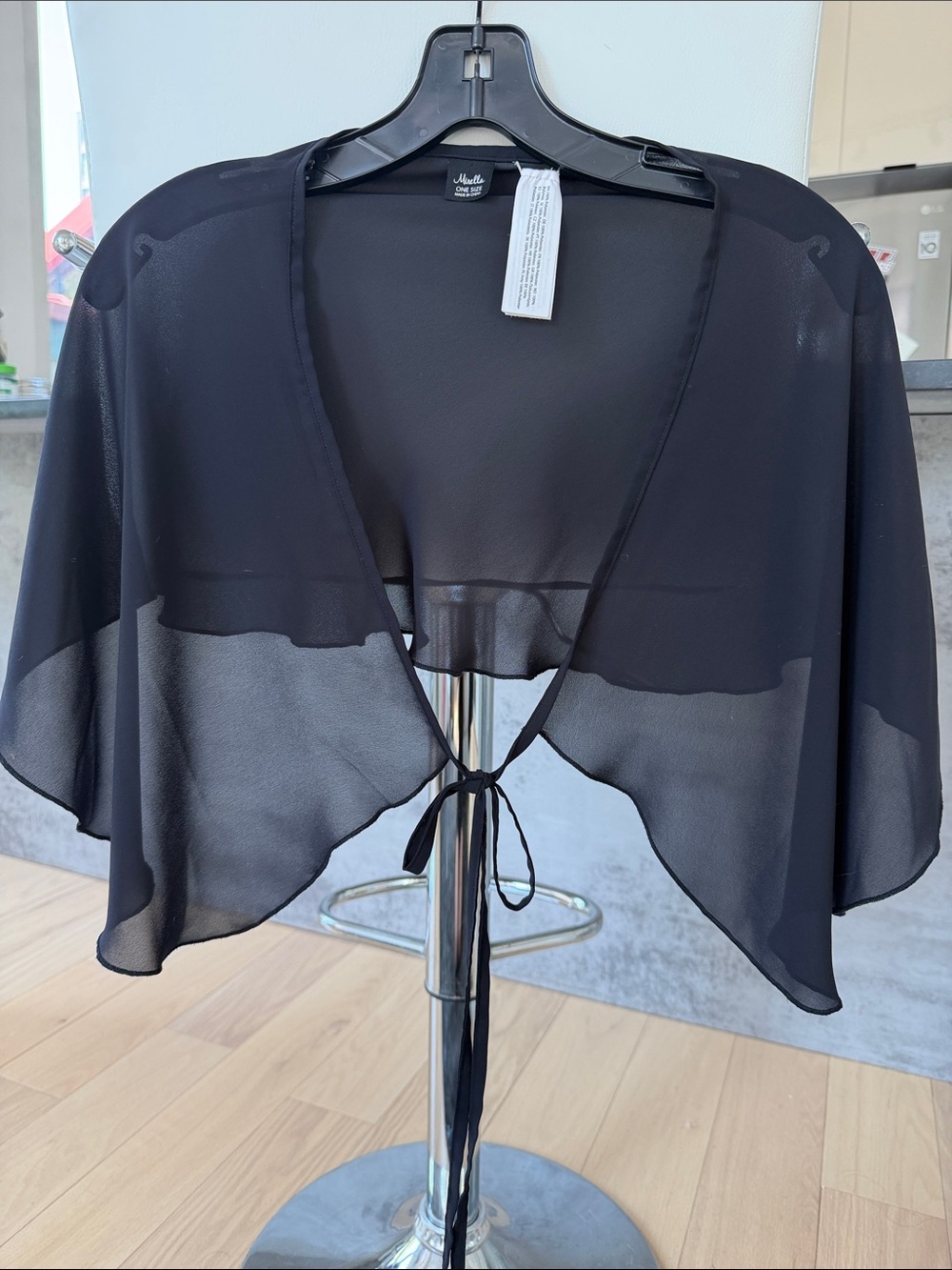 Sheer Black Ballet Skirt